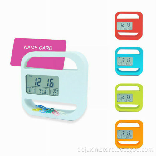 2015 factory supply mini digital clock table calendar